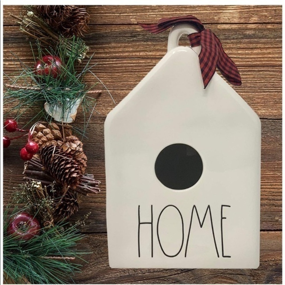 Rae Dunn “HOME” Ceramic Birdhouse LL Farmhouse Decor NWT